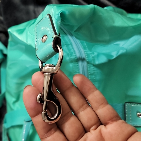 COACH TEAL (AQUA) DUFFEL BAG - Picture 5 of 14